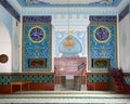 Indoor the Friday Mosque Jumah in Arabic Royalty Free Stock Photo