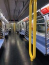 Empty Subway Train New York City Transportation MTA