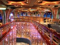 Indoor interior on the cruise ship Royalty Free Stock Photo