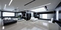 Indoor interior futuristic concept for background