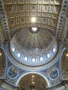 Indoor interior of St. Peter& x27;s Basilica, Vatican City, Rome Royalty Free Stock Photo