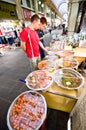 Indoor market of Iksan, South Korea Royalty Free Stock Photo