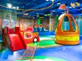 Indoor modern colorful children playground. Royalty Free Stock Photo