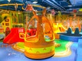 Indoor modern colorful children playground. Royalty Free Stock Photo