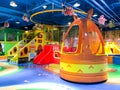 Indoor modern colorful children playground.