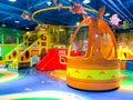 Indoor modern colorful children playground. Royalty Free Stock Photo