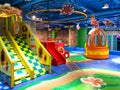 Indoor modern colorful children playground. Royalty Free Stock Photo