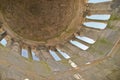 Indoor of old roman steeple