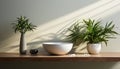 Indoor plant brings nature elegance to modern home interior generated by AI