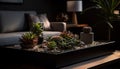 Indoor plant collection adds elegance to home generated by AI
