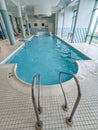 indoor pool inside a luxury hotel near beach Royalty Free Stock Photo