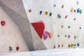 Indoor rock climbing simulation wall for mountaineering or mountain climber training