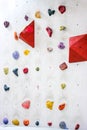 Indoor rock climbing simulation wall for mountaineering or mountain climber training