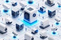 Indoor security prevention integrates video cameras with setup configurations, employing digital monitoring and surveillance app c