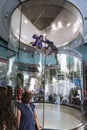 Indoor sky diving