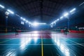 Indoor sports venue Badminton court designed for indoor recreational activities