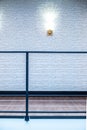 indoor stair and railing details close up