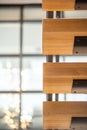 indoor stair and railing details close up