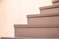 indoor staircase and railings details close-up