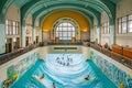 Indoor Surfing Wave Pool in a Historic Building Royalty Free Stock Photo