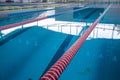 indoor Swimming Pool and Lane on water surface Sport outdoor Royalty Free Stock Photo