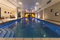 Indoor swimming pool and spa Royalty Free Stock Photo