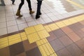 Indoor tactile paving foot path for blind and vision handicap