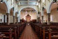 Indoor view of Annapolis St. Anne`s Parish, Maryland, USA Royalty Free Stock Photo