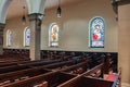 Indoor view of Annapolis St. Anne`s Parish, Maryland, USA Royalty Free Stock Photo