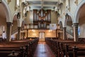 Indoor view of Annapolis St. Anne`s Parish, Maryland, USA Royalty Free Stock Photo