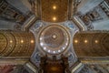 Indoor view of Basilica di San Pietro in Rome, Italy Royalty Free Stock Photo