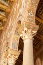 Indoor View Of the Cathedral of Monreale Decorated With Gold Mosaic In sicily