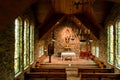 Indoor view at the Chapel on the Rock in Colorado Royalty Free Stock Photo