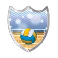 Indoor Volleyball Emblem Illustration