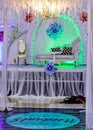 Creative indoor wedding alter that is eyes catching Royalty Free Stock Photo