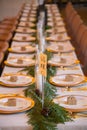 Indoor Wedding Reception Tables and Seating Royalty Free Stock Photo