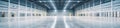 Indoors with empty huge space for industrial purposes Royalty Free Stock Photo