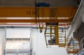 Indoors overhead crane with a cabin
