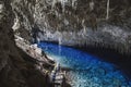 Indoors view of the Monumento Natural da Gruta do Lago Azul