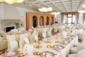 Indoors wedding reception venue