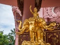 Indra riding Erawan elephant