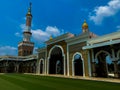 Gate Islamic center mosque building in the city of Indramayu, West Java, Indonesia (March, 2022)