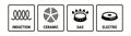 Induction icon, electric hob and gas cooking stove or ceramic oven grate cooker, vector symbol. Induction, electro, gas and
