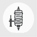 Inductor Coil Technology Icon Royalty Free Stock Photo