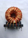 INDUCTOR FERITE CORE POWER SUPLY Royalty Free Stock Photo