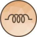 Inductor icon vector image.