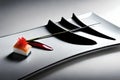 Gourmet Savor: Close-up Capture of a Minimalistic Sushi Dish in Food Photography with Generative AI