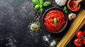Indulge in Classic Italian Flavors: Homemade Marinara Sauce and Fresh Ingredients Enriched with Vibr