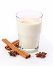 Indulge in the Creamy Comfort: Cold Milk with a Hint of Cinnamon - A Visual Feast