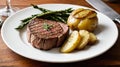 Indulge in Culinary Bliss: Succulent Steak with Rosmarin Potatoes